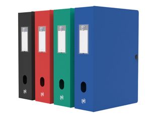 Oxford Memphis - Boîte de classement plastique - dos 80 mm - disponible dans différentes couleurs
