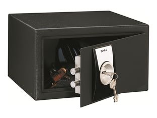 Reskal SM 1 - Coffre-fort 9,9L à clé - acier noir