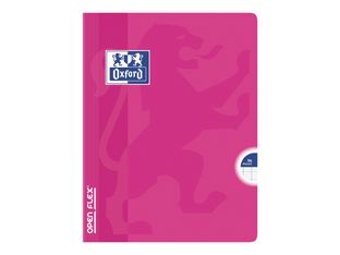 Oxford Openflex - Cahier polypro 17 x 22 cm - 96 pages - grands carreaux (seyès) - disponible dans différentes couleurs