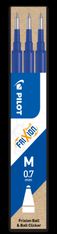 Pilot Frixion Ball - 3 Recharges pour rollers effaçables - 0,7 mm - bleu