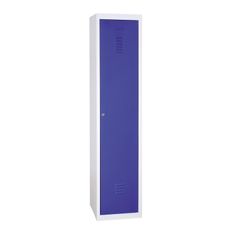 Vestiaire Industrie Propre (à monter) - colonne de départ - H180 x L30 x P51,5 cm - gris/bleu