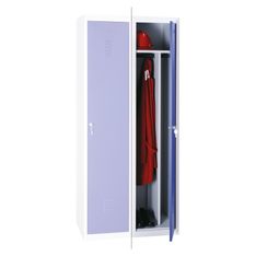 Vestiaire Industrie Salissante (à monter) - colonne suivante - H180 x L40 x P51,5 cm - gris/bleu