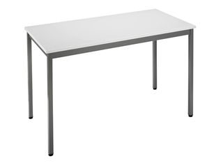 Table modulaire rectangulaire - L120 x H74 x P60 cm - gris clair