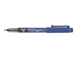 Pilot V Sign Pen - Rotulador - azul - tinta de pigmento - 0.6 mm - medio