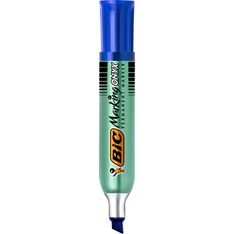 BIC ONYX 1481 - Marqueur permanent - pointe biseau - bleu