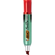 BIC ONYX 1481 - Marqueur permanent - pointe biseau - rouge