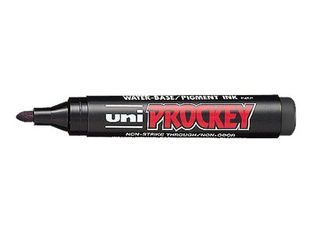 UNI PROCKEY PM - Marqueur permanent - pointe ogive - noir