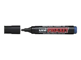 UNI PROCKEY PM - Marqueur permanent - pointe ogive - bleu