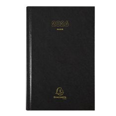 Agenda Raisin - 1 jour par page - 16,5 x 24,5 cm - noir - Exacompta