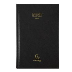 Agenda de bureau Raisin - 1 jour par page - 16,5 x 24,5 cm - noir - Exacompta