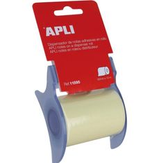 Apli - Rouleau adhésif - 60 mm x 10 m - jaune