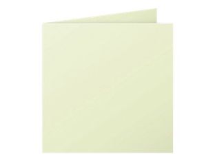 Pollen - 25 Cartes pliées - 135 x 135 mm - 210 g/m² - vert bourgeon