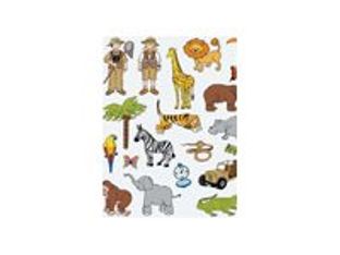 Apli - 3 feuilles gommettes jungle