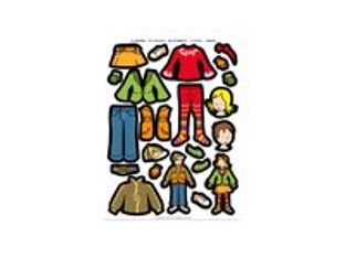 Apli - 3 feuilles gommettes vêtements