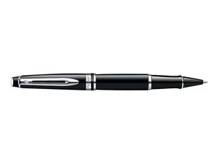 Waterman Expert - Roller - encre noire - fin - noir/argent