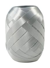 Maildor - Bolduc oeuf lisse - ruban d'emballage 7 mm x 10 m - argent