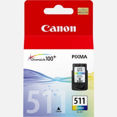 Canon CL-511 - cyan, magenta, jaune - cartouche d'encre originale