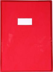 Calligraphe - Protège cahier sans rabat - A4 (21x29,7 cm) - cristalux - rouge transparent