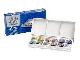 Winsor & Newton Cotman Sketchers Half Pan - Peinture - aquarelle - couleurs assorties - demi-plateau