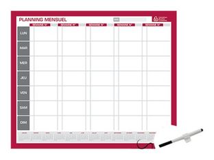 Bouchut - Planning perpétuel mensuel - 50 x 60 cm