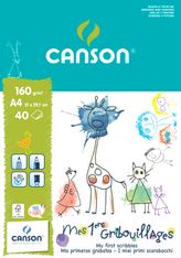 Canson - Bloc Canson Mes 1ers gribouillages - 40 feuilles - A4 - 160 gr
