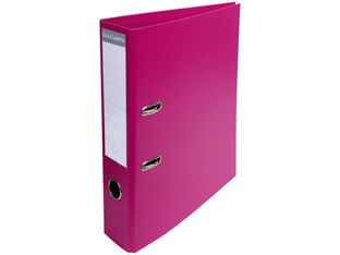 Exacompta - Classeur à levier - Dos 70 mm - A4 - pour 550 feuilles - framboise