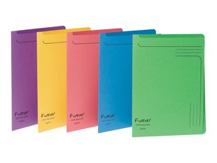 Exacompta Forever - 5 Chemises coin - A4 - pour 150 feuilles - couleurs assorties