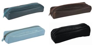 Trousse rectangulaire Colors - 1 compartiment - cuir - Oberthur