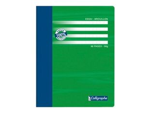 Calligraphe 7000 - Cahier de brouillon 17 x 22 cm - 96 pages - grands carreaux (Seyes)