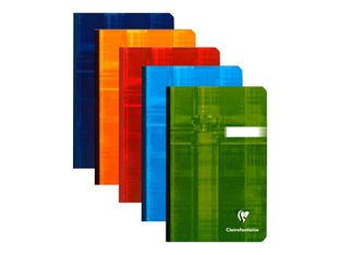 Clairefontaine - Carnet broché 11 x 17 cm - 192 pages - petits carreaux (5x5 mm) - disponible dans différentes couleurs