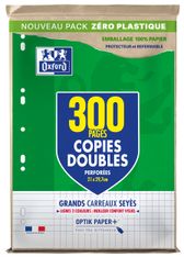 Oxford - copies doubles - 300 pages - A4 - grands carreaux (Seyes) - perforées