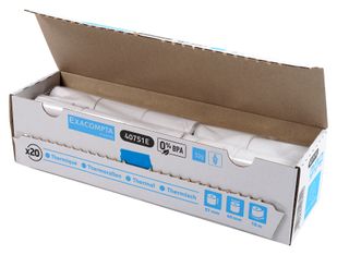 Exacompta - 20 Bobines thermiques - rouleaux TPE - 57 x 40 x 18 mm - sans Bisphénol A