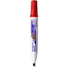BIC VELLEDA 1751 - Marqueur effaçable - pointe biseau - rouge