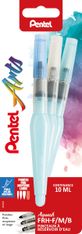 Pentel Arts - Set 3 pinceaux à réservoir d'eau - Calligraphie