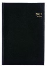 Agenda Lima Omega - 1 semaine sur 2 pages - 21 x 29 cm - noir - Brepols