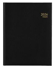 Agenda Lima Timing - 1 semaine sur 2 pages - 17 x 22 cm - noir - Brepols