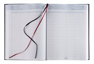 Agenda Santex Bremax - 1 jour sur 2 pages - 21 x 29 cm - noir - Brepols