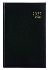 Agenda Lima Saturnus - 2 jours par page - 13,3 x 20,8 cm - noir - Brepols