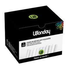 Wonday - 100 Craies blanches - anti poussière