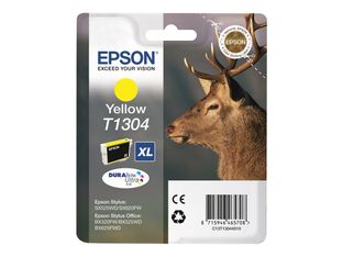 Epson T1304 - 10.1 ml - tamaño XL - amarillo - original - blíster - cartucho de tinta - para Stylus Office BX630, BX635, BX935; WorkForce WF-3010, 3520, 3530, 3540, 7015, 7515, 7525
