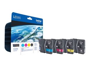 Brother LC985 - Pack de 4 - noir, cyan, magenta, jaune - cartouche d'encre originale