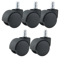 Jeu de 5 roulettes en nylon