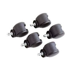 Jeu de 5 roulettes en caoutchouc