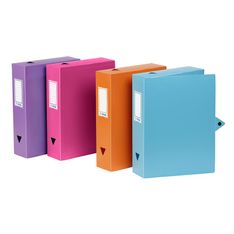 Viquel - Boîte de classement plastique - dos 80 mm - disponible dans différentes couleurs pastels