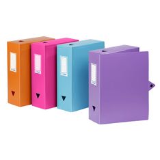 Viquel - Boîte de classement plastique - dos 100 mm - disponible dans différentes couleurs pastels