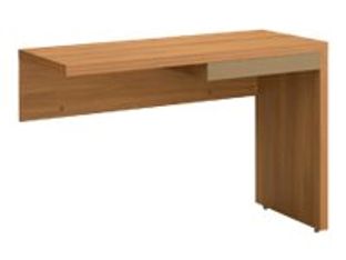 Retour direct pour bureau SLIVER - L102 x H69 x P45 - Noyer et bronze