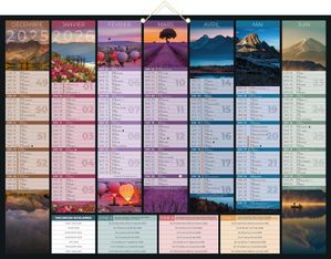 Calendrier bancaire illustré année civile BOUCHUT "Bancolor" 40,5 x 55 cm Pefc 70 %