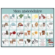 Bouchut - Sous-main abécédaire - 40,5 x 55 cm