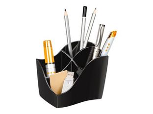 CEP Ellypse - Multipot à crayons 4 compartiments - noir