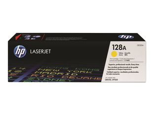 HP 128A - jaune - cartouche laser d'origine (CE322A)